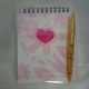 Набор подарочный: ручка + блокнот "сердечко", 11*14,5 см.