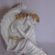 Сувенир "Ангел на отдыхе" 40*39 см., гипс