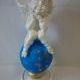 Сувенир "Ангел на шаре" перламутровый, 46 см., гипс