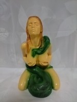 Сувенир Женщина со змеёй, 28 см, гипс.