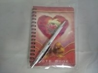 Набор подарочный: ручка + блокнот "сердце", 11*14,5 см.
