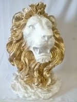 Голова Льва, 66 см, гипс.