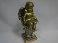 Сувенир Ангел с книгой сидя бронза, 33 см, гипс. 