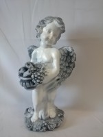 Ангел с корзиной античный, 49 см, гипс.