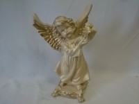 Сувенир Ангел с фонарём 37 см, гипс.