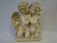 Сувенир Два ангела большие, 44 х 32 см, гипс.