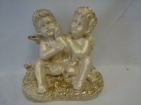 Сувенир "Ангел и фея", 25 х 25 см, гипс.