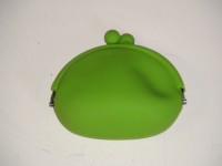 Кошелек детский силиконовый, зеленый 12*11*5 см.
