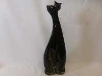 Сувенир "Коты влюблённые большие" чёрные, 58 см, керамика.