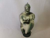 Копилка Богатырь, 35 см, керамика, цвет - зелёный.