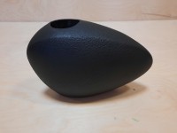 Ваза "Камень №2", керамика, бархат, 18*27*12 см, цвет - чёрный.