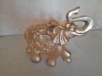 Копилка "Слон Сафари", 40*30 см, цвет - золото.