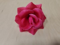Голова розы шёлковая 9,5 см, цена за 1 штуку, Выписывать кратно 30 штукам. Цвет - малиновый.