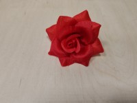 Голова розы шёлковая 9,5 см, цена за 1 штуку, Выписывать кратно 30 штукам. Цвет - красный.