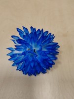 Голова хризантемы игольчатой 13 см, цена за 1 штуку, Выписывать кратно 20 штукам. Цвет - синий.