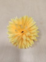 Голова хризантемы игольчатой 13 см, цена за 1 штуку, Выписывать кратно 20 штукам. Цвет - жёлтый.