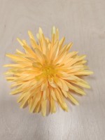 Голова хризантемы игольчатой 16 см, цена за 1 штуку, Выписывать кратно 20 штукам. Цвет - жёлтый.
