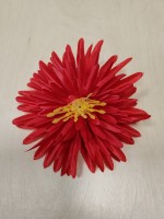 Голова хризантемы игольчатой 16 см, цена за 1 штуку, Выписывать кратно 20 штукам. Цвет - красный.