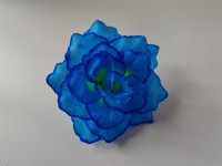 Роза 4 слоя 11 см, цена за 1 штуку. Выписывать кратно 20 штукам. Цвет - голубой.
