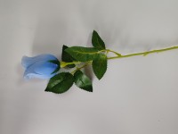 Ветка бутона розы 44 см, цена за 1 штуку. Выписывать кратно 10 штукам. Цвет - голубой.