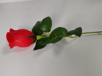Ветка бутона розы 44 см, цена за 1 штуку. Выписывать кратно 10 штукам. Цвет - красный.
