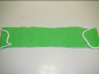 Мочалка с ручками, зеленая, сизаль 12*50 см.