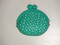 Детский силиконовый кошелек, зеленый 9*9*4 см.