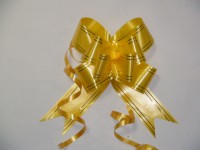 Бант-бабочка желтый, 5 см. * 75 см, D=17 см., (цена за 10 штук)