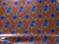 Пленка упаковочная металлизированная "Синие розы" 100*70 см., пвх (50 ЛИСТОВ)