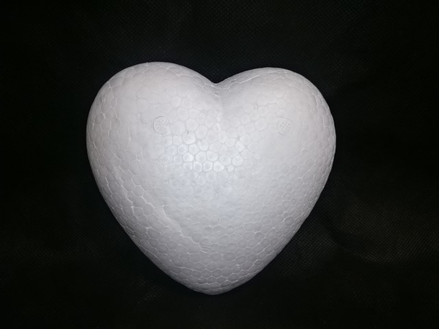 Сердце пенопластовое 14х14 см (1 шт.)