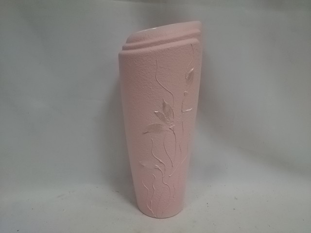 Ваза "Эмма", 36 см, керамика, бархат, цветы, цвет - розовый.