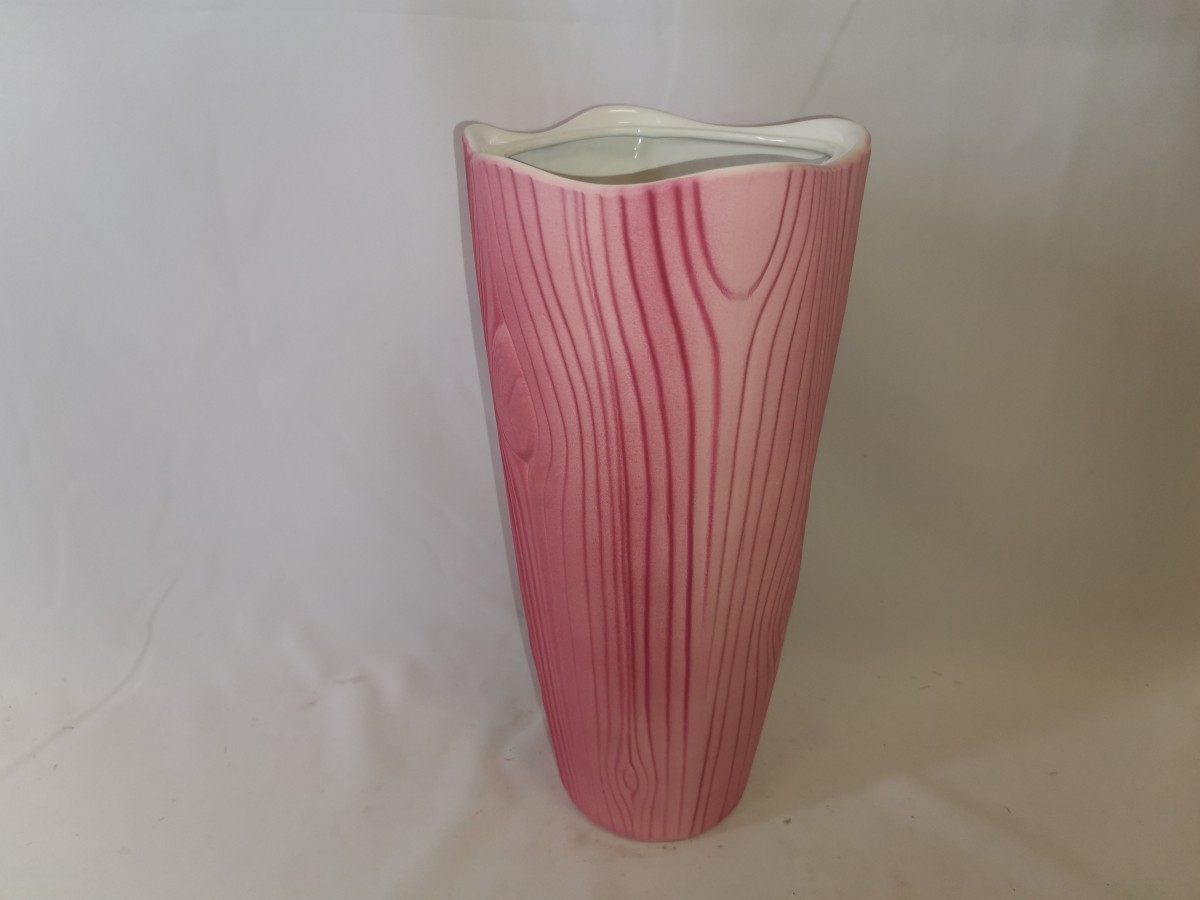 Ваза Анабель, керамика, 35*16 см, цвет - розовый.