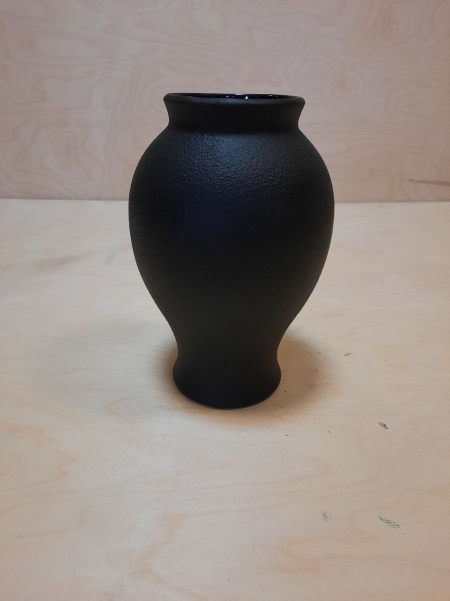 Ваза "Шарм", 24*16 см, керамика, цвет - чёрный.