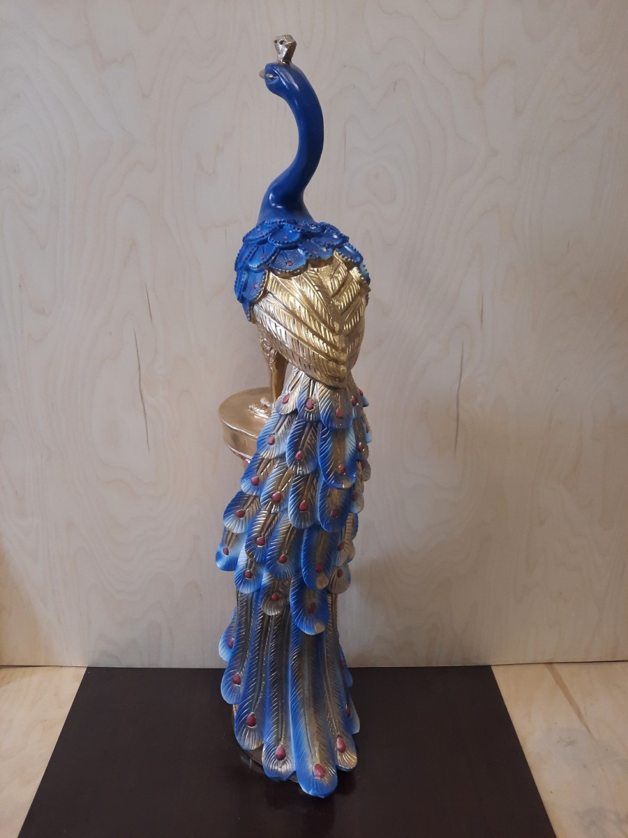 Колонна "Жар-птица", h - 117 см, цвет - синий с золотом