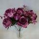 Букет роз флористический, 46 см, 11 групп, велюровый, с бутонами и добавками, цена за 1 штуку.