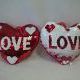 Сердце - подвеска "LOVE" с пайетками - хамелеонами (меняется цвет рисунка), 23*20 см, цена за 1 штуку.