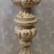Комплект "Клеопатра" : колонна + ваза, h- 132 см, цвет - слоновая кость, гипс.