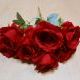 Букет роз из 7 голов, 42 см, цвет - красный.