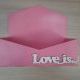 Кашпо - конверт "LOVE", 19*21*9 см, цвет - розовый.