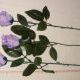 Роза-бутон 74 см., D= 5*3 см., пластик, ткань, фиолетовая
