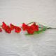 Ветка "Сакура" 10 цветков, 67 см., красная, 1 штука. ВЫПИСЫВАТЬ КРАТНО 5 ШТУКАМ.