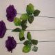 Цветок "Роза" 44 см., 5*8 см., пластик, ткань, металл, фиолетовый