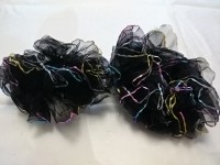 Резинка для волос капроновая, d 10 см, цвет - чёрный (2 шт)