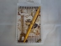 Набор подарочный: ручка + блокнот, 8*13 см.