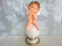 Сувенир Ангел на шаре, 47 см, гипс.