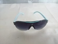 Солнцезащитные очки мужские "СПОРТ" с голубой оправой и заушниками