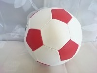 Футбольный мяч, р.5, ПВХ, бело-красный
