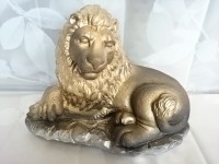 Сувенир "Лев лежачий малый", 26 х 20 см, гипс. 