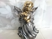 Сувенир "Ангел в платье", 35 х 20 см, гипс.