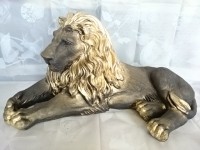 Сувенир "Лев лежачий", 65 х 30 см, гипс.